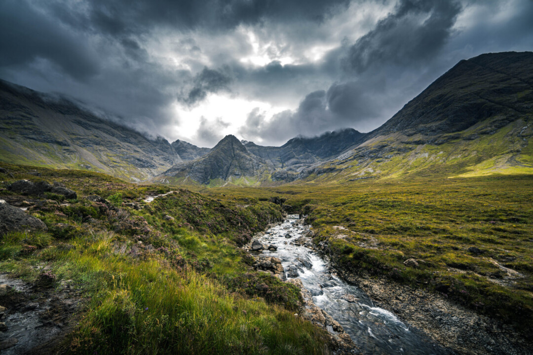 View Of The Fairy Pools, Scotland